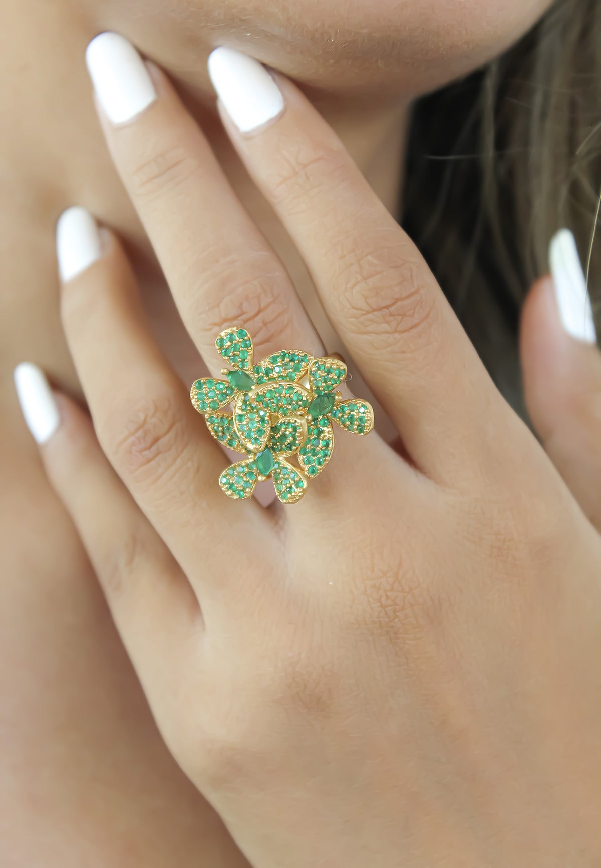 African butterfly ring bombay sunset