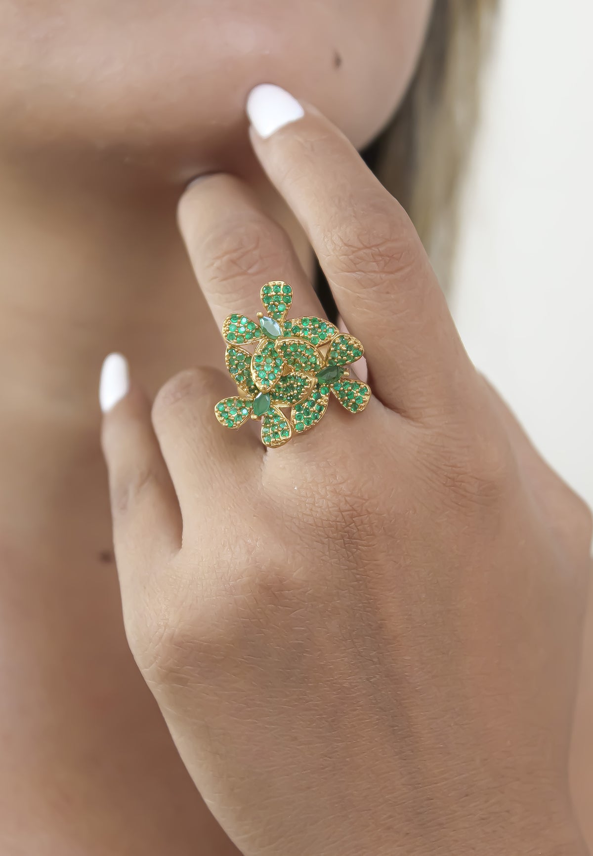 African butterfly ring bombay sunset