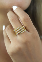 Cargar imagen en el visor de la galería, anillo de ladrillo por debajo de 50 pendientes de novia, novia de boda, damas de honor, Bombay Be Sunset
