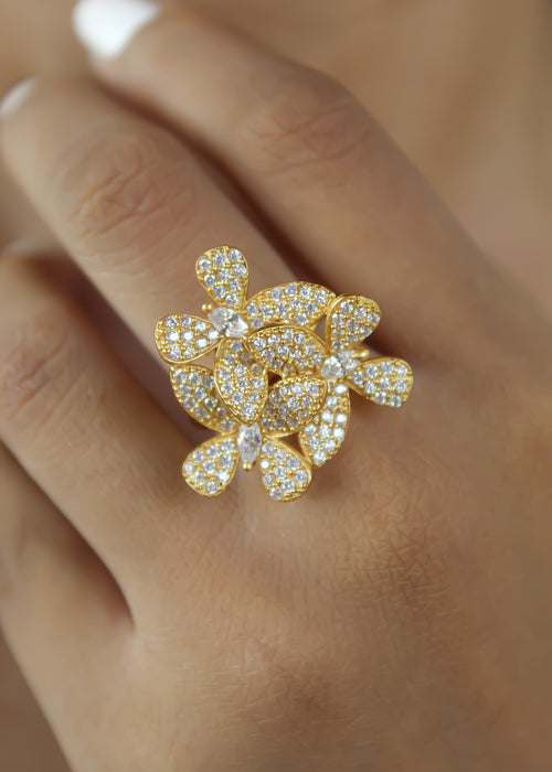 African Butterfly Ring Bombay Sunset