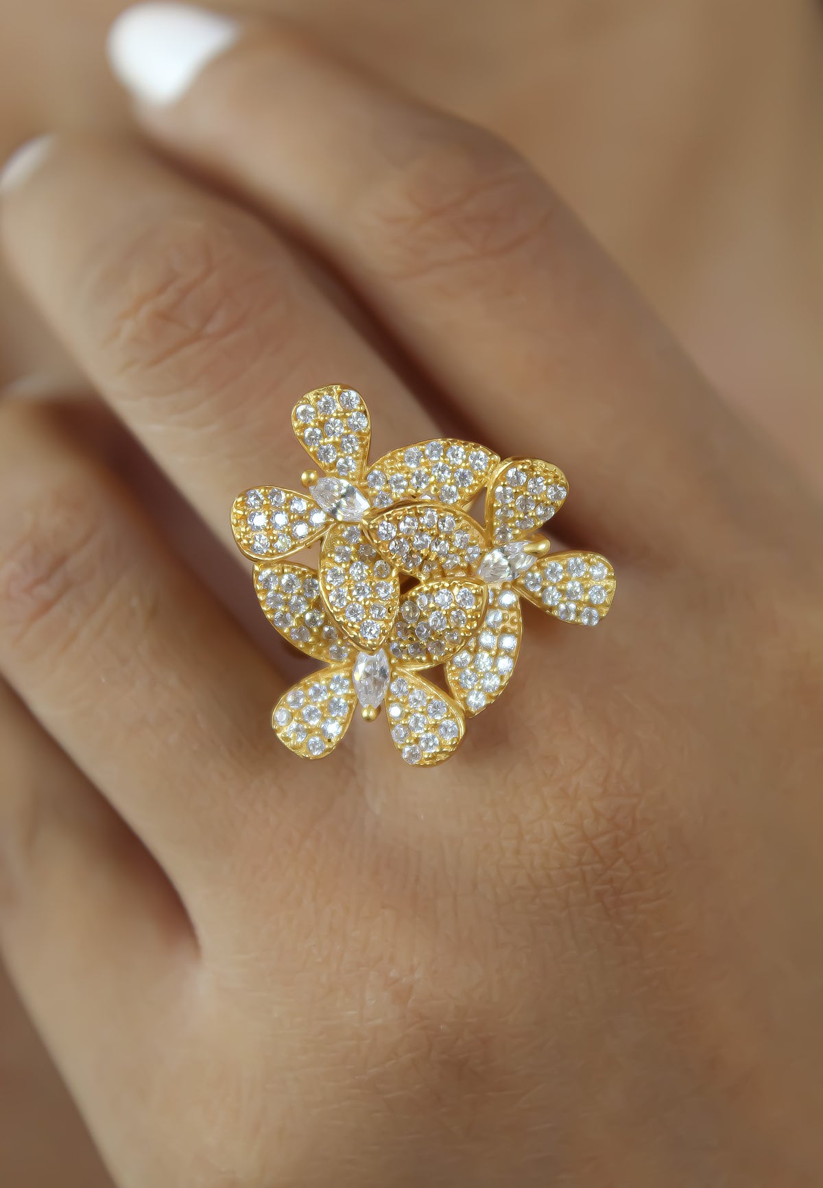 African butterfly ring bombay sunset