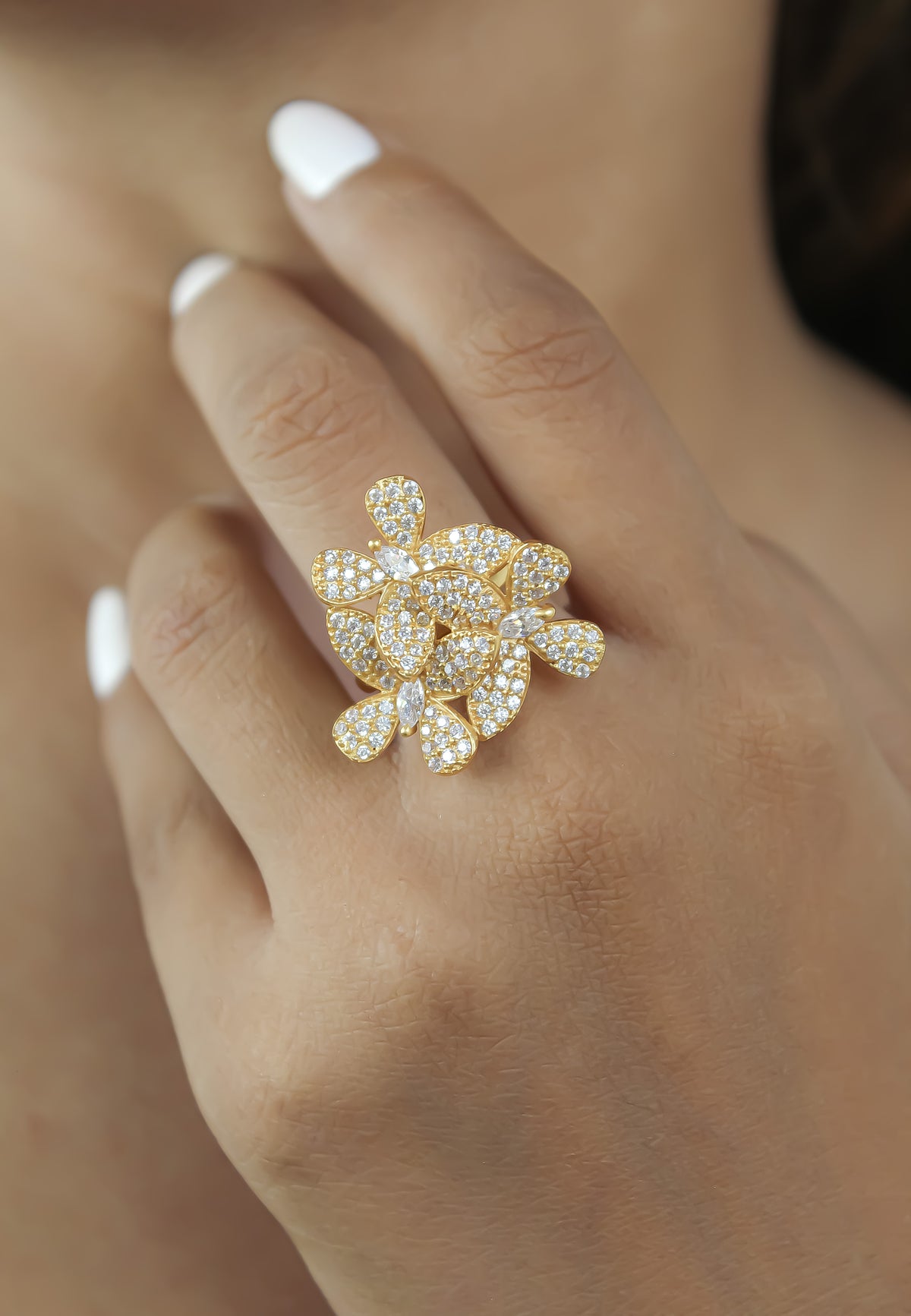 African butterfly ring bombay sunset