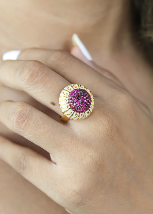 Small Lily Ring Bombay Sunset