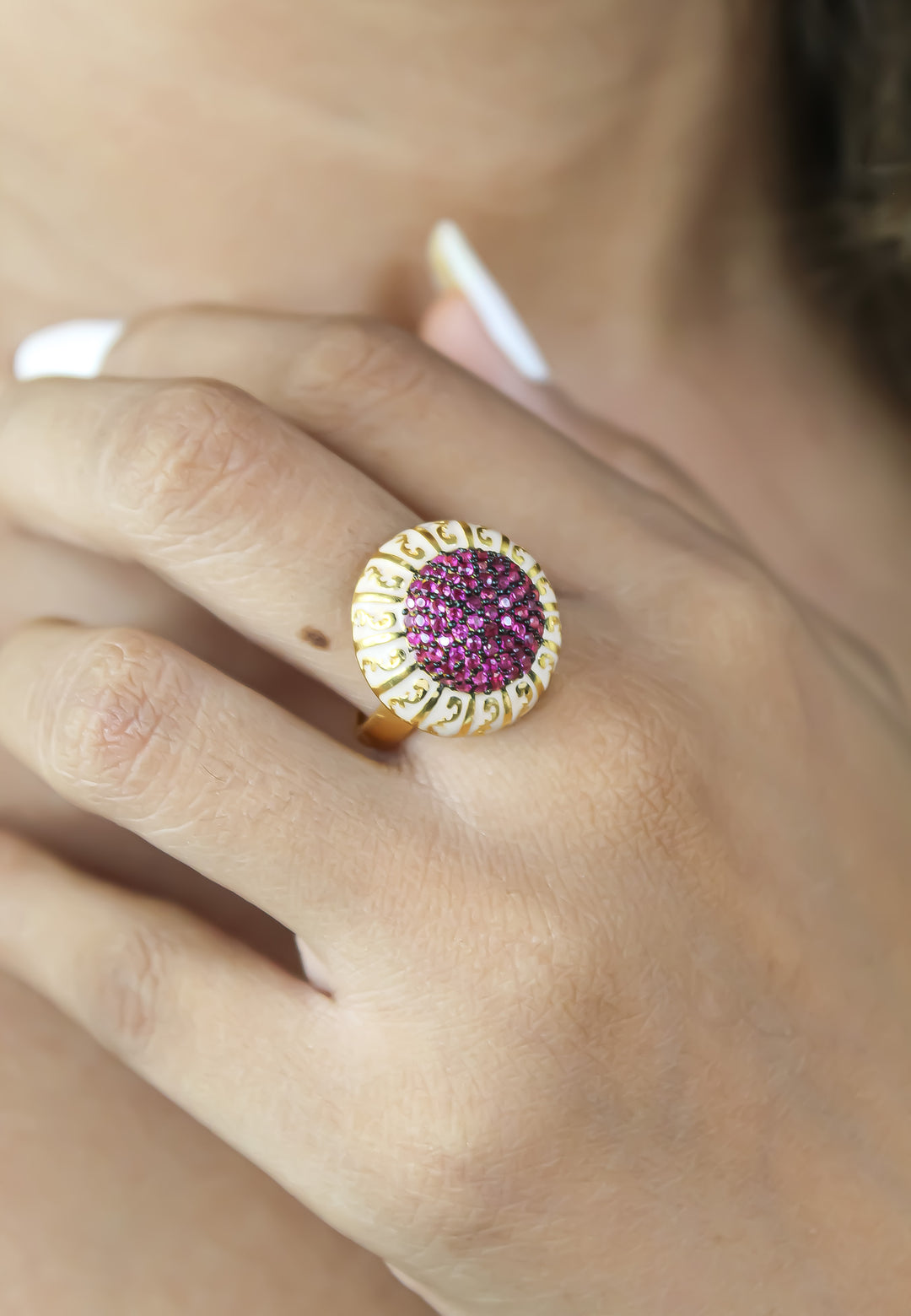 Anillo Lily pequeño Bombay Be Sunset