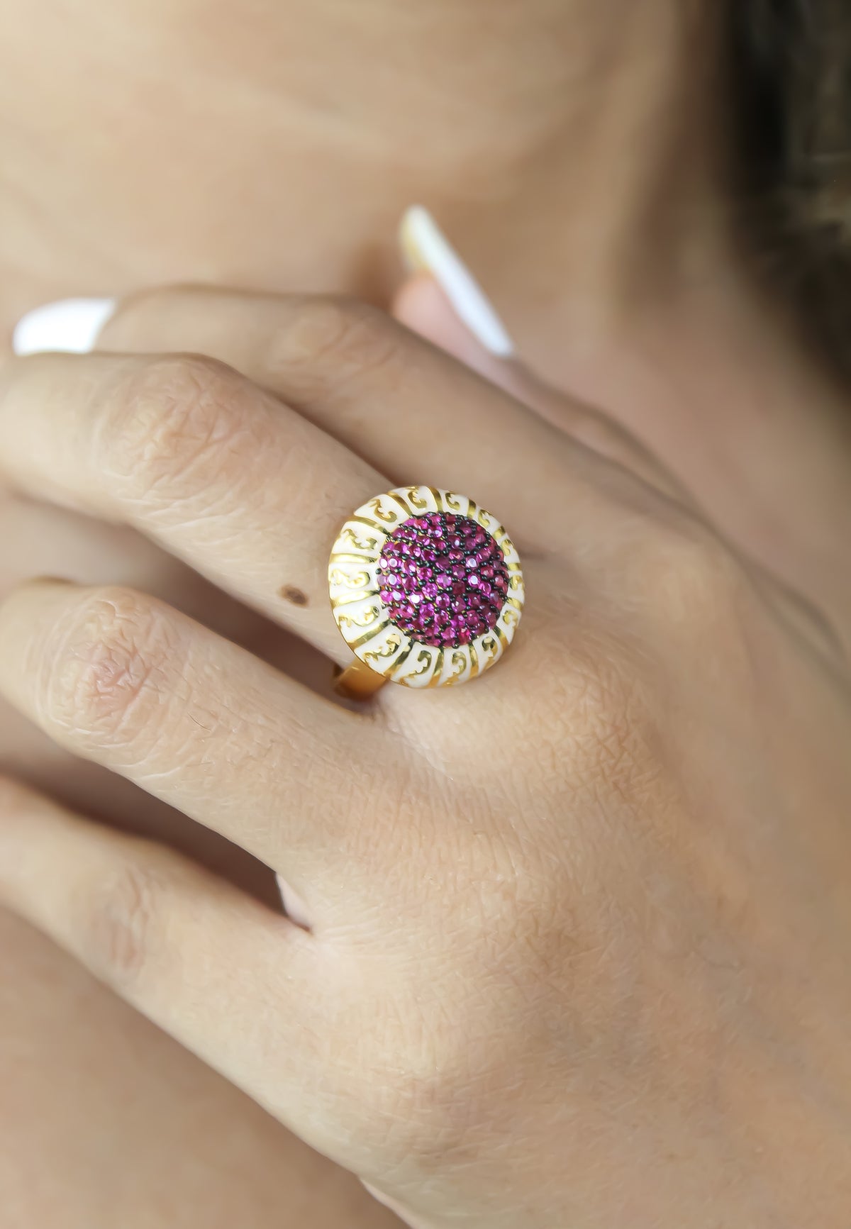 Small lily ring bombay sunset