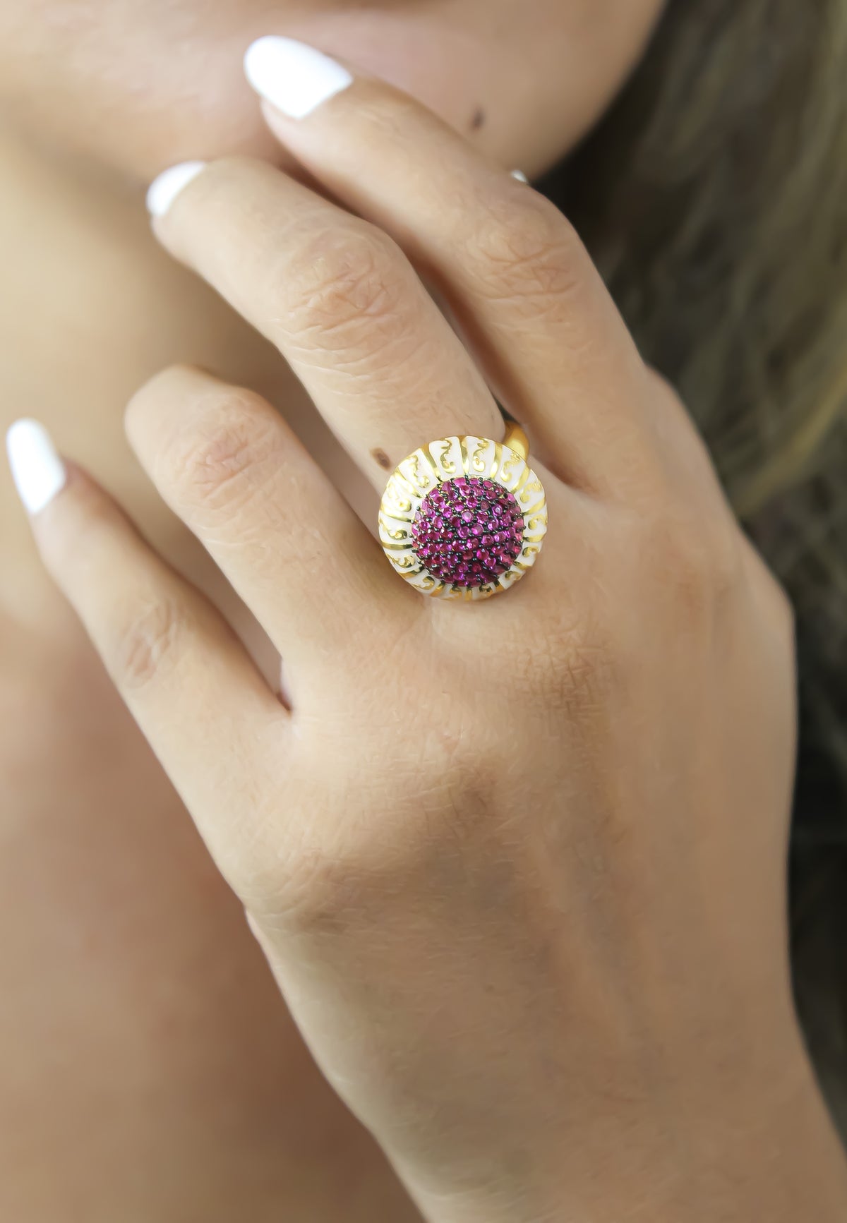 Small lily ring below 50 bridal bride earrings bridesmaid bridesmaids bombay sunset