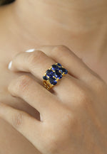Load image into Gallery viewer, stepping stone ring Bombay Sunset
