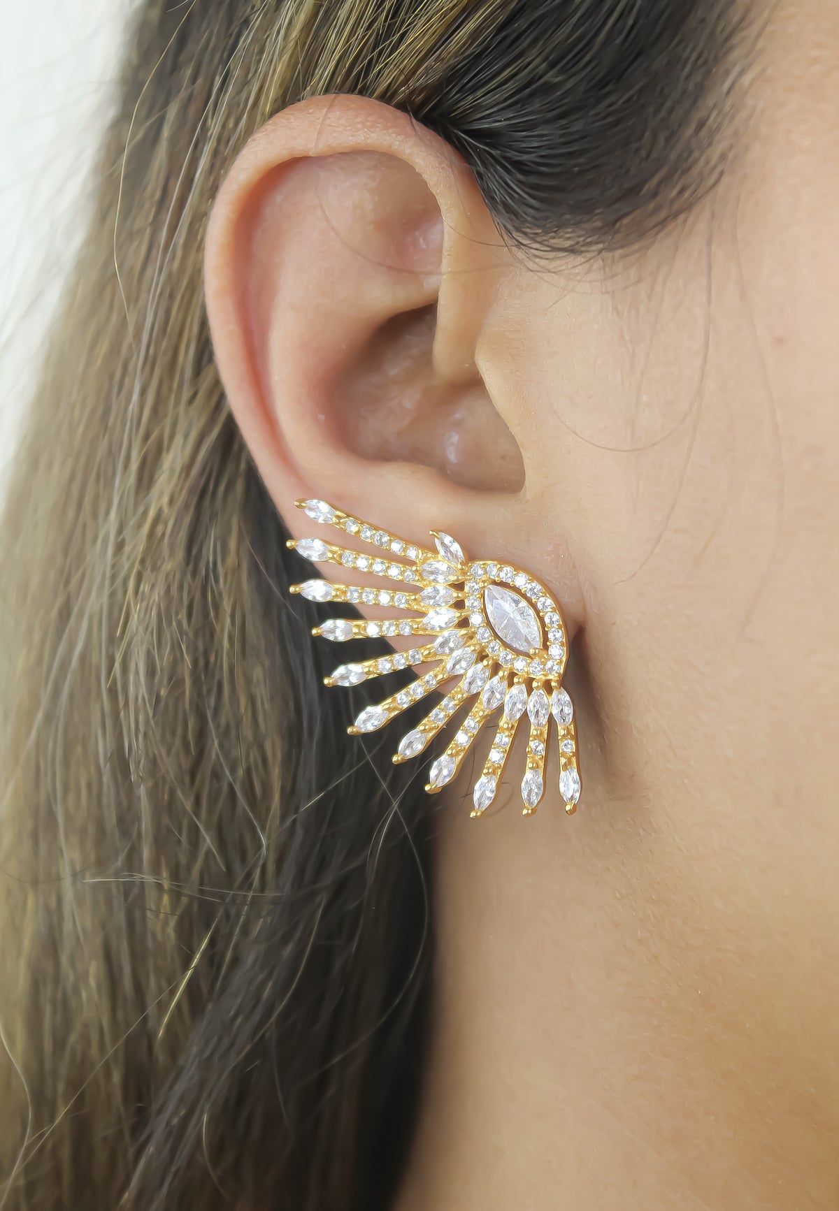 Colosseo earrings bombay sunset