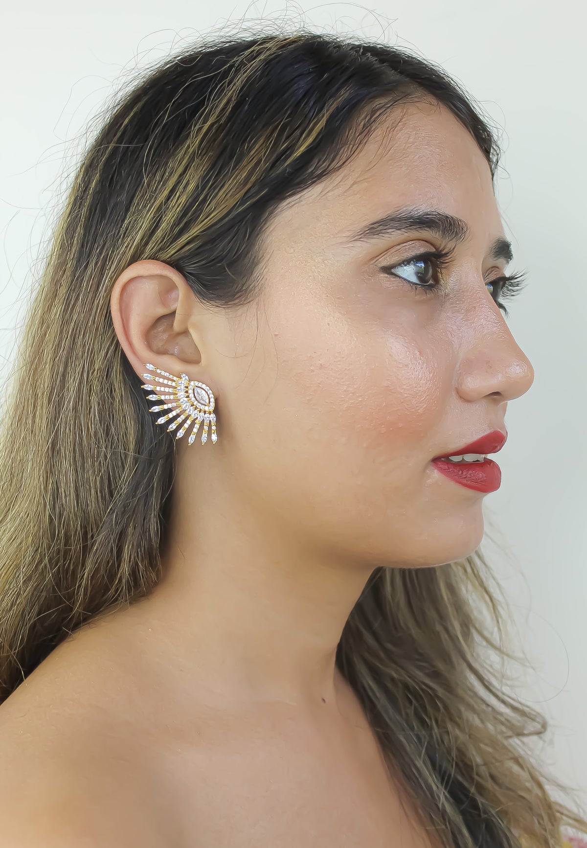 Colosseo earrings bombay sunset
