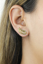 Bild in den Galerie-Viewer laden, golden wings earrings Bombay Sunset
