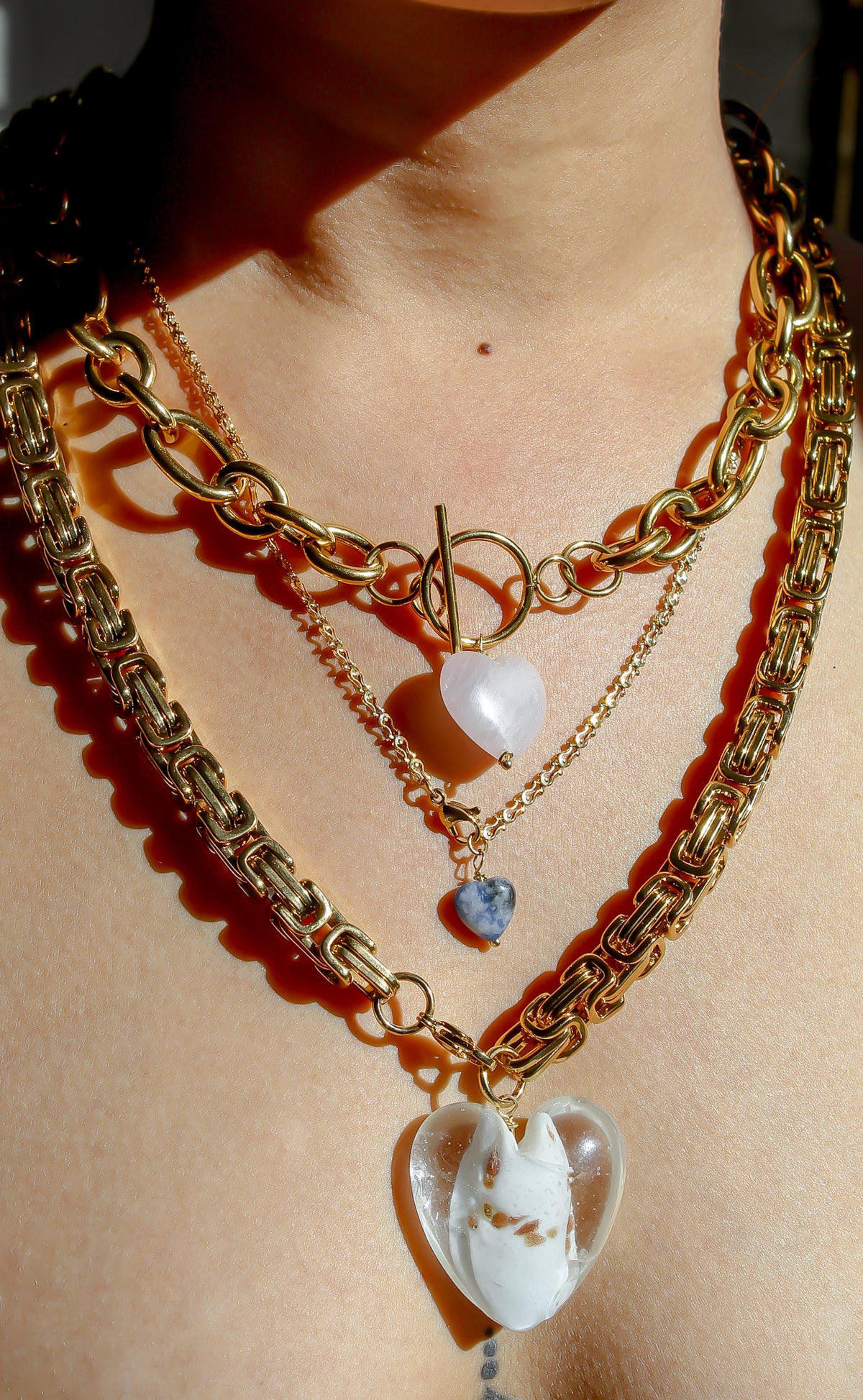 infinite love stone necklace Bombay Sunset