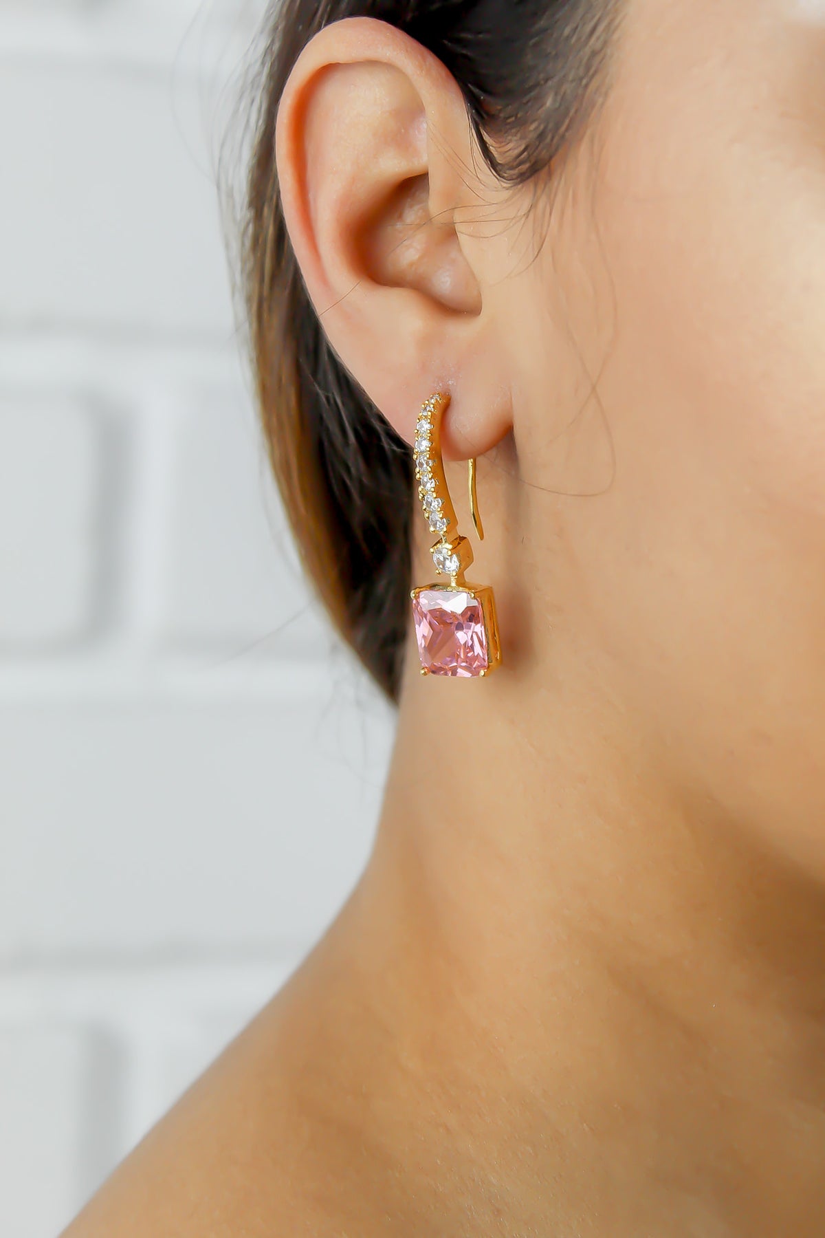 Golden benares earrings bombay sunset