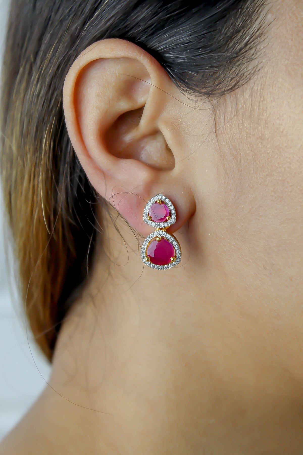 Nikobar stone earrings below 50 boda bodas fiesta invitada bombay sunset