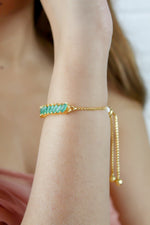 Load image into Gallery viewer, crystal spikes bracelet 1 Bombay Sunset
