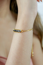 Load image into Gallery viewer, crystal spikes bracelet 1 Bombay Sunset
