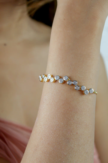 Crystal Dots Bracelet Bombay Sunset