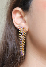 Load image into Gallery viewer, fishbone earrings Bombay Sunset
