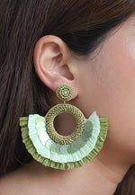 Load image into Gallery viewer, Anzio Khaki Earrings Bombay Sunset
