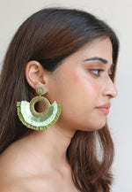 Load image into Gallery viewer, anzio khaki earrings Bombay Sunset
