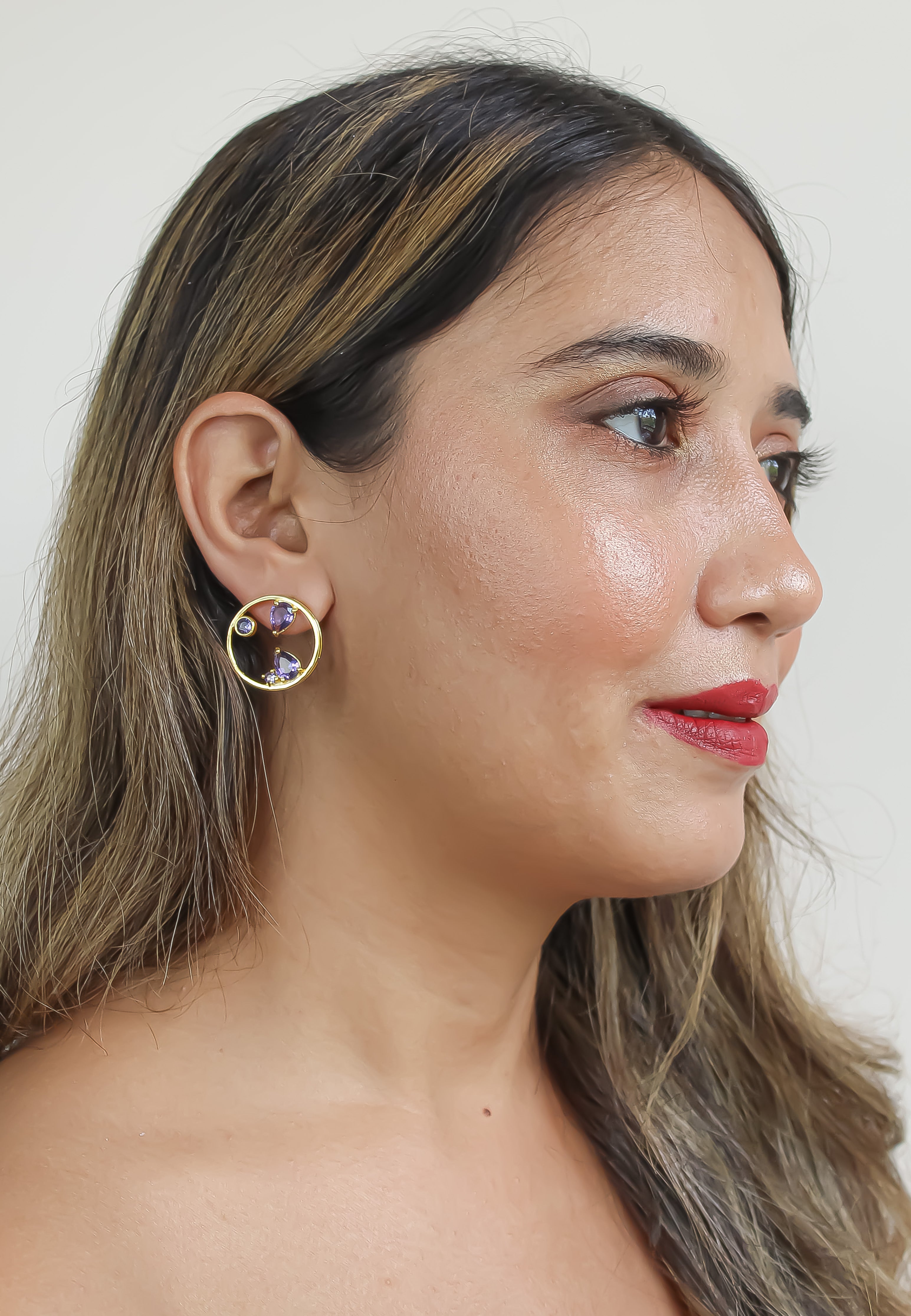 ajman earrings Bombay Sunset