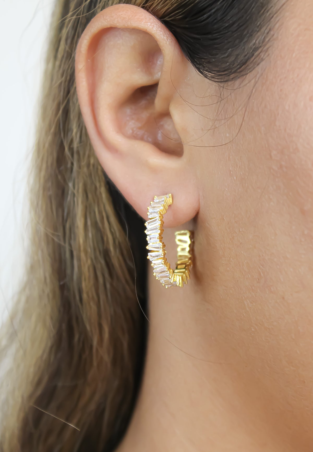 Lecce hoop earrings bombay sunset