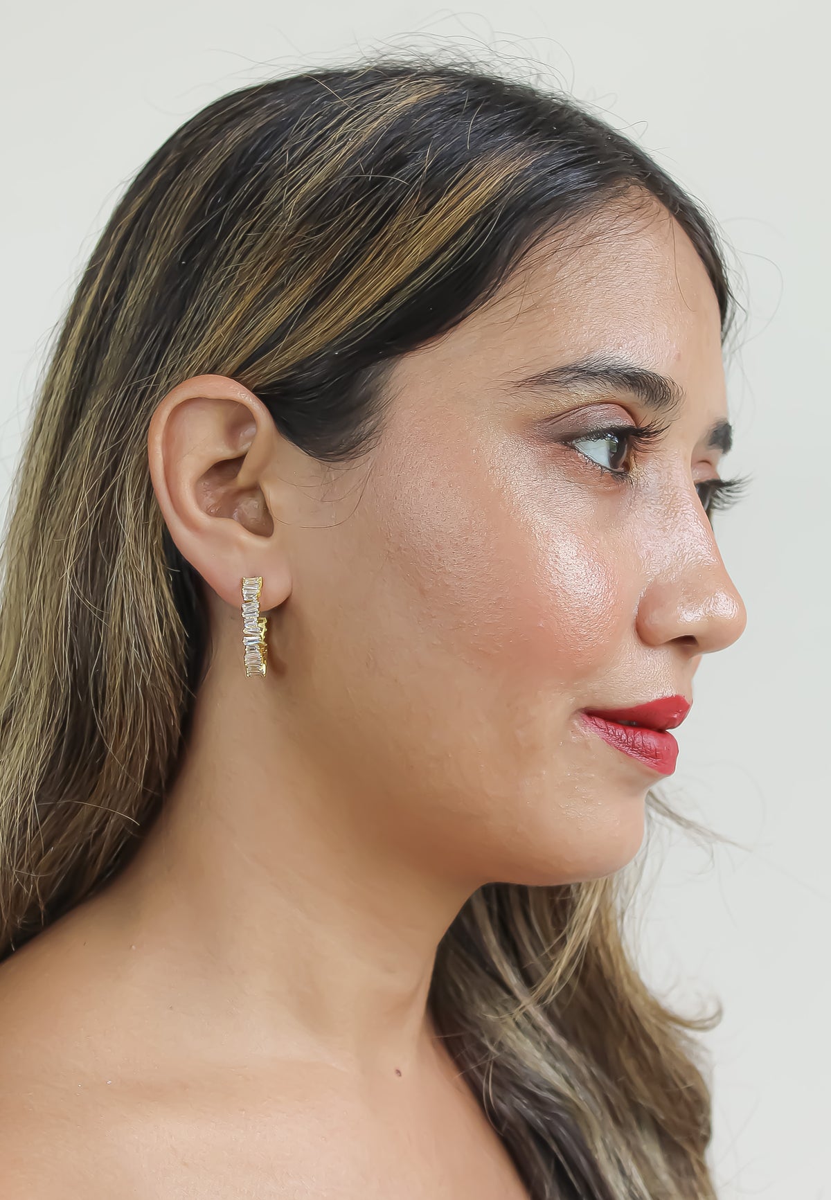 Lecce hoop earrings bombay sunset