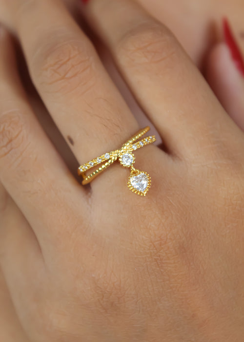 Pisao Heart Ring Bombay Sunset