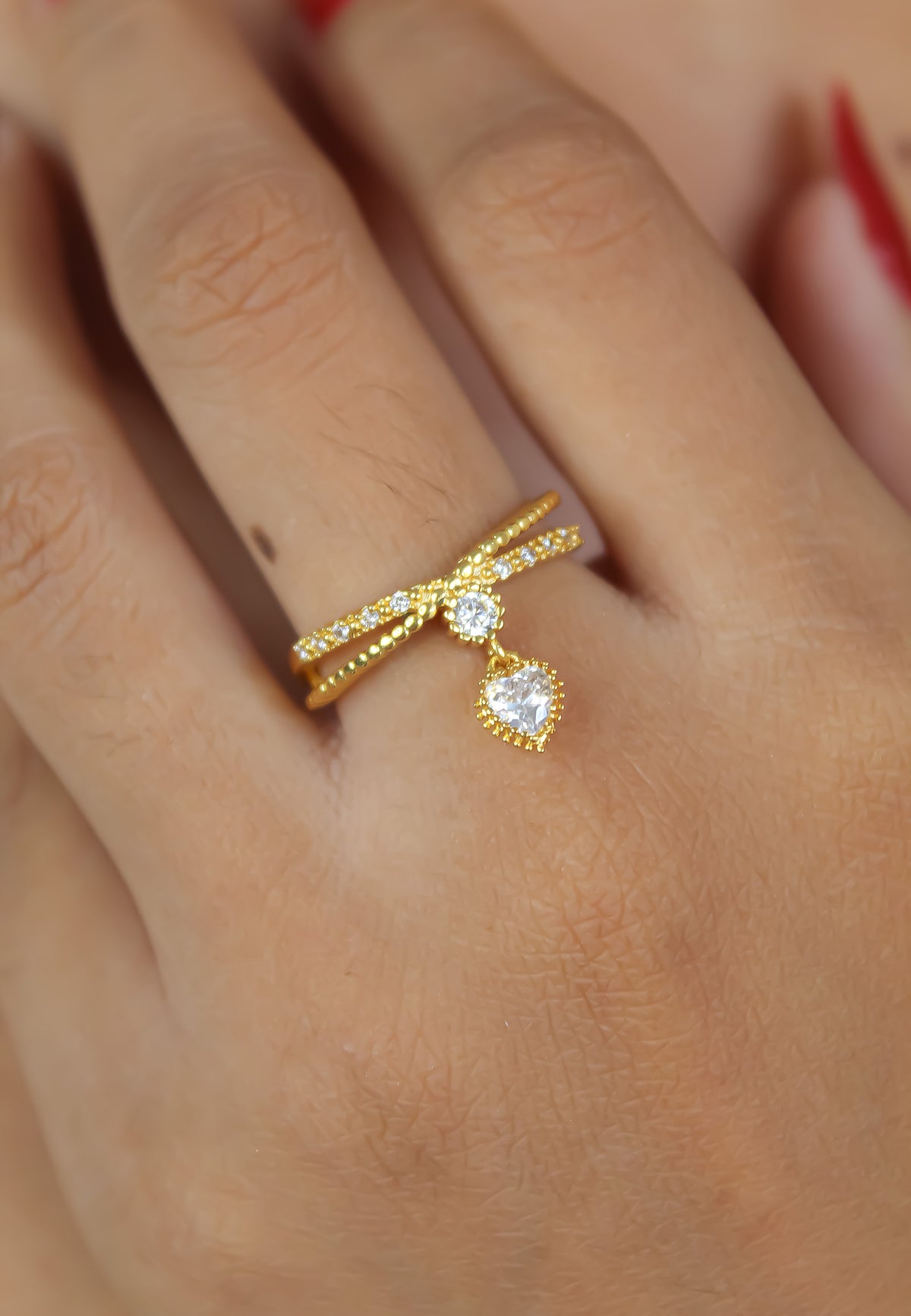 Pisao heart ring bombay sunset