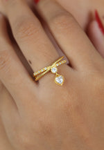 Cargar imagen en el visor de la galería, Pisao Heart Ring Bombay Be Sunset

