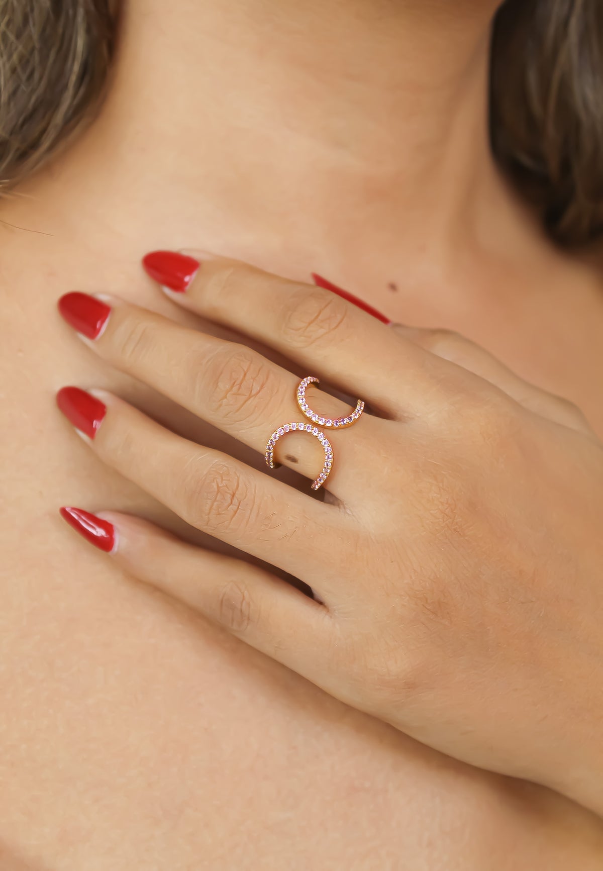 Shape shifter ring bombay sunset