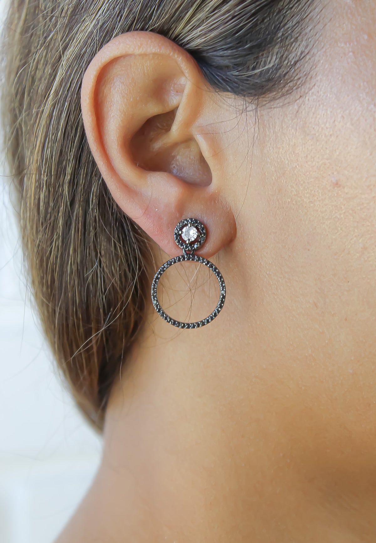 Hypnosis wave earrings 1 bombay sunset