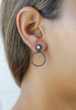 Carregar imagem no visualizador da Galeria, hypnosis wave earrings 1 Bombay Sunset
