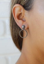 Carregar imagem no visualizador da Galeria, hypnosis wave earrings 1 Bombay Sunset
