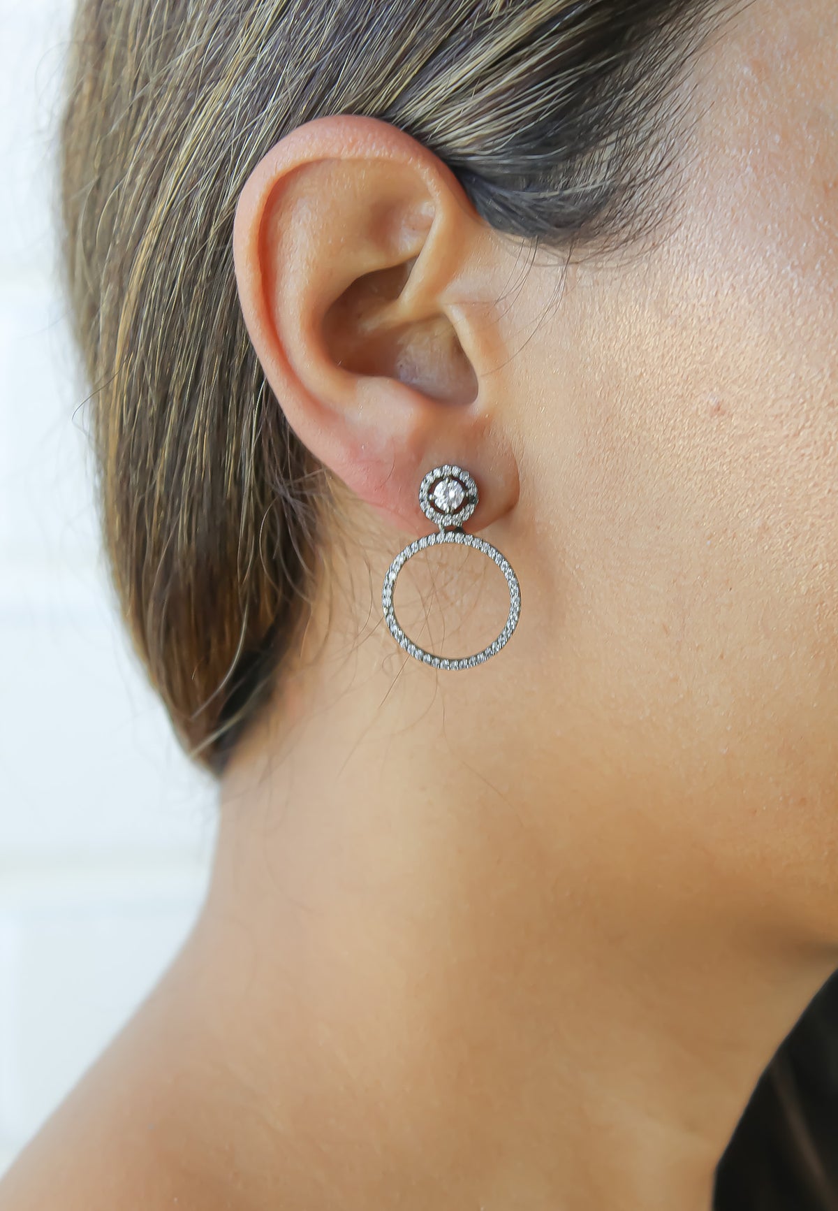 Hypnosis wave earrings 1 bombay sunset