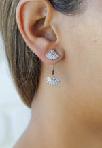 Load image into Gallery viewer, double shine earrings Bombay Sunset

