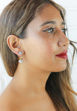 Load image into Gallery viewer, double shine earrings Bombay Sunset
