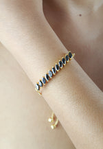 Load image into Gallery viewer, crystal spikes bracelet 1 Bombay Sunset
