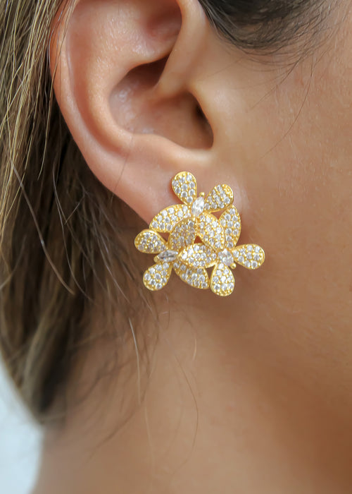 African Butterfly Earring Bombay Sunset