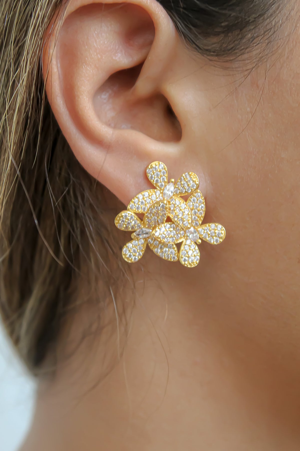 African butterfly earring bombay sunset