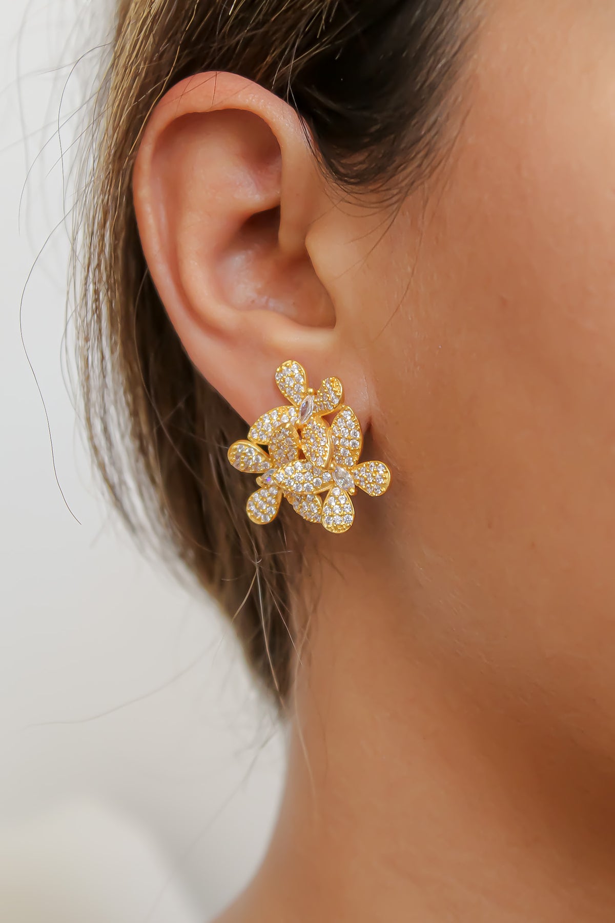 African butterfly earrings bombay sunset