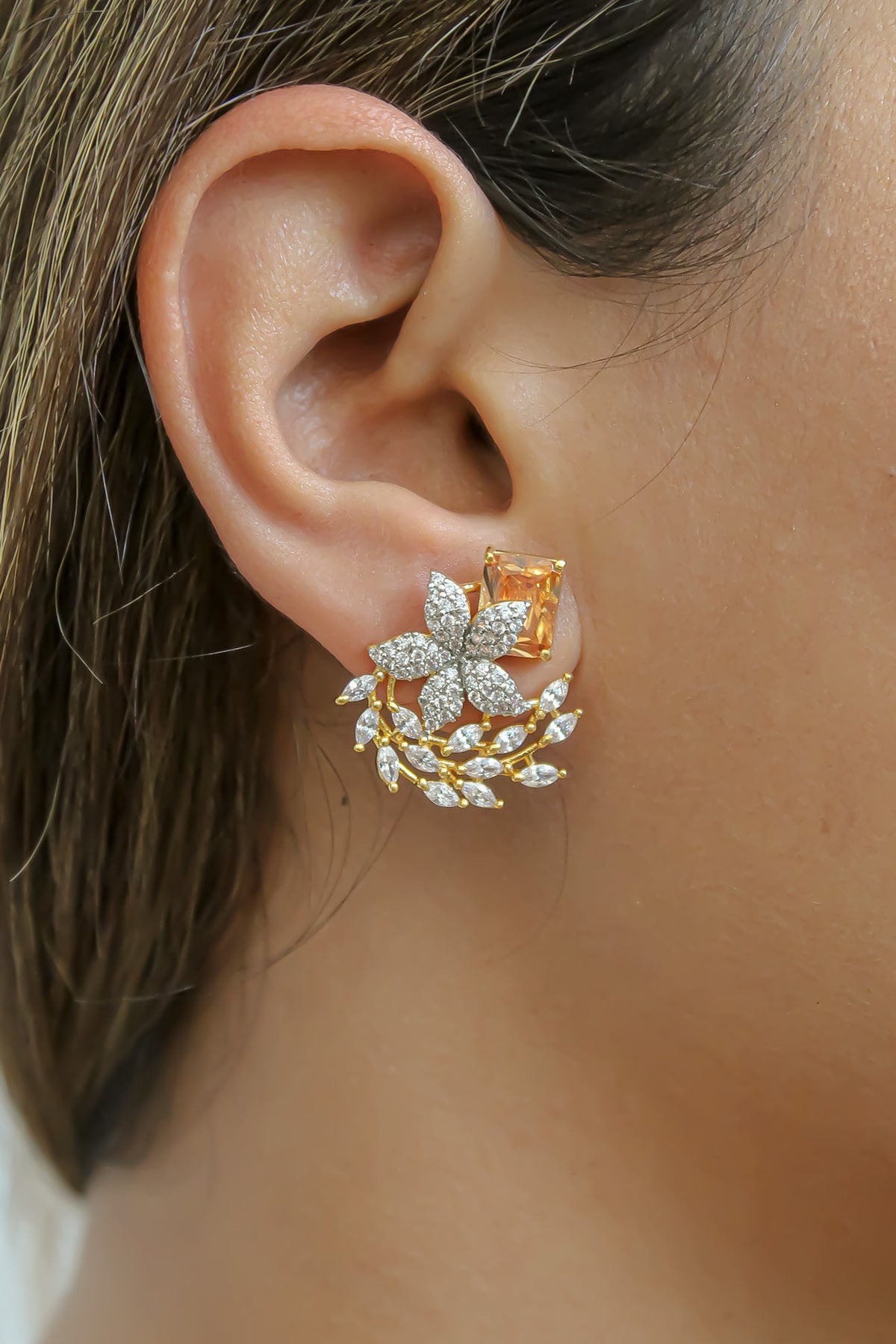 Summer star stud earrings bombay sunset