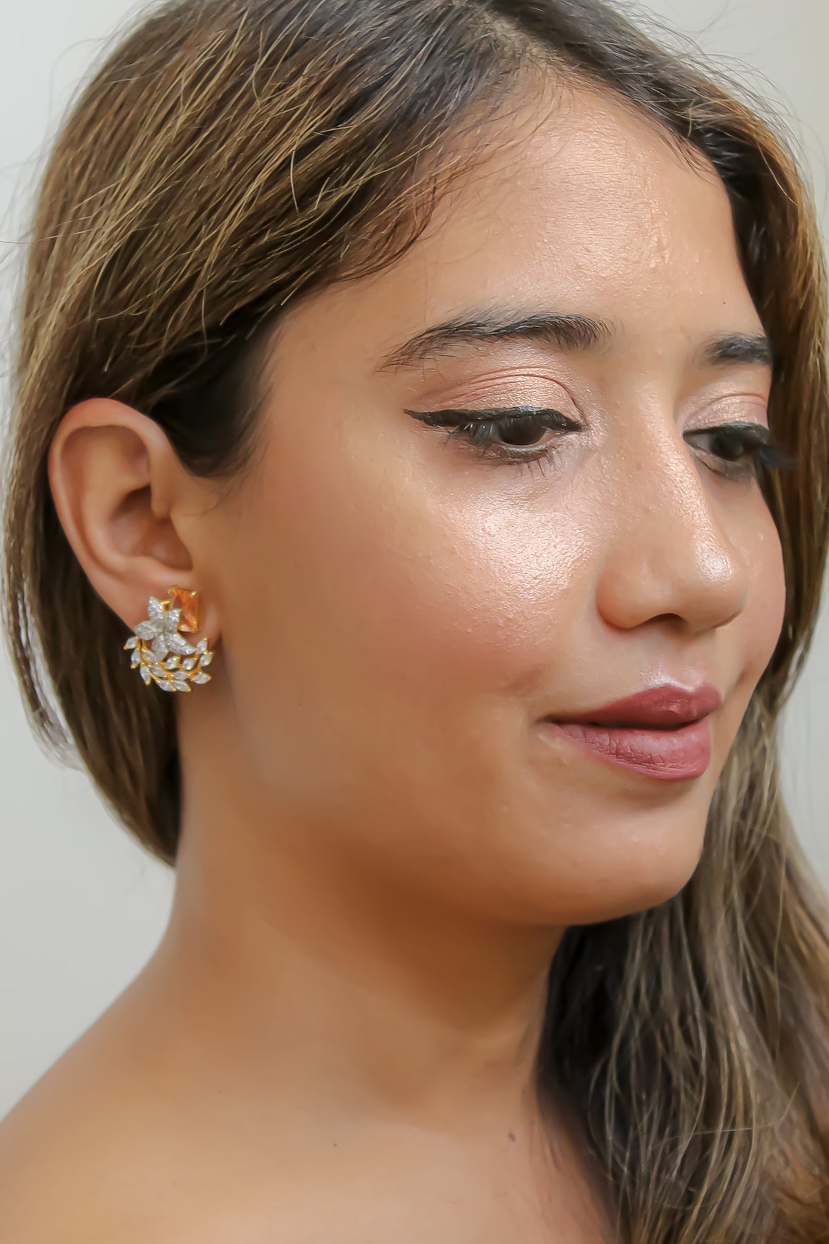 Summer star stud earrings bombay sunset