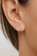 Load image into Gallery viewer, hoop earrings Bombay Sunset
