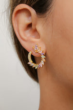 Load image into Gallery viewer, golden viper earrings Bombay Sunset
