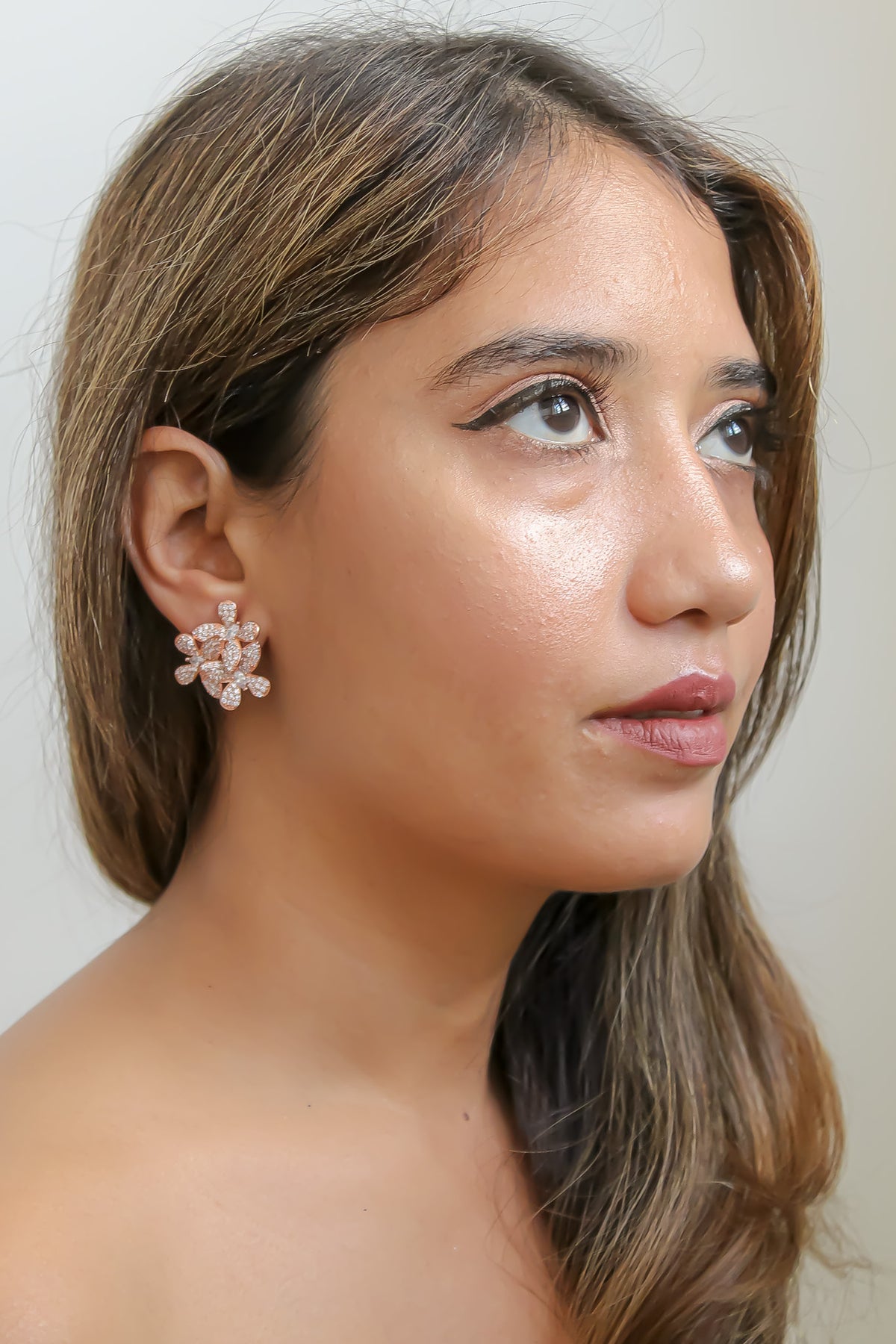 African butterfly earrings bombay sunset