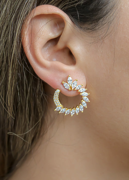 golden viper earrings Bombay Sunset