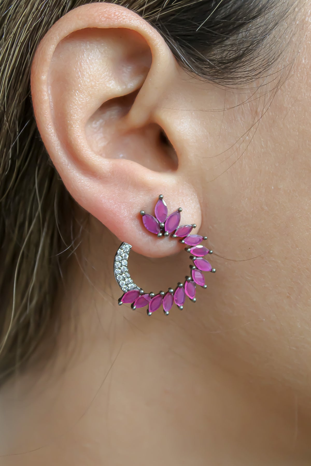 Viper earrings bombay sunset