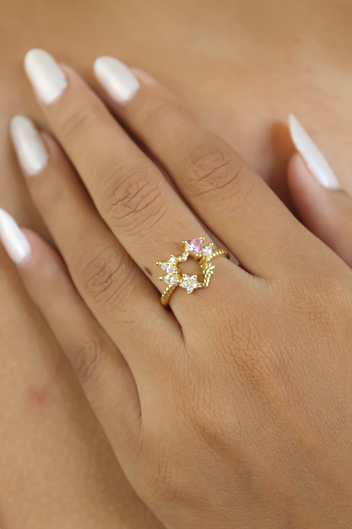 Rieti heart ring bombay sunset