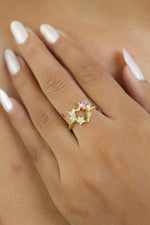 Load image into Gallery viewer, rieti heart ring Bombay Sunset
