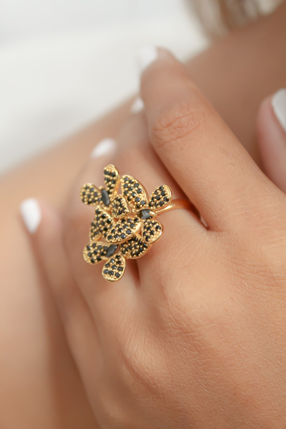African butterfly ring bombay sunset